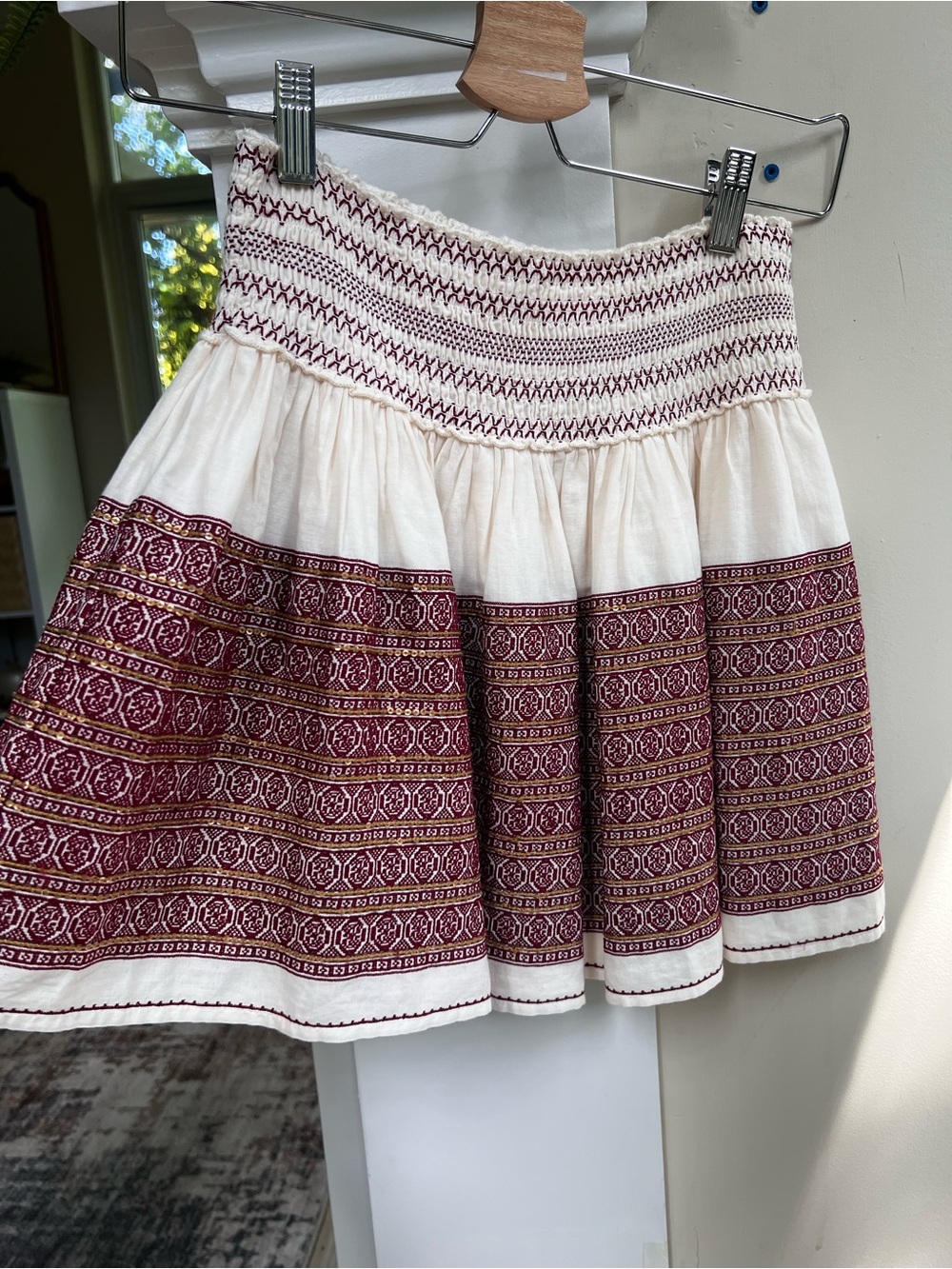 Loveshackfancy mini skirt